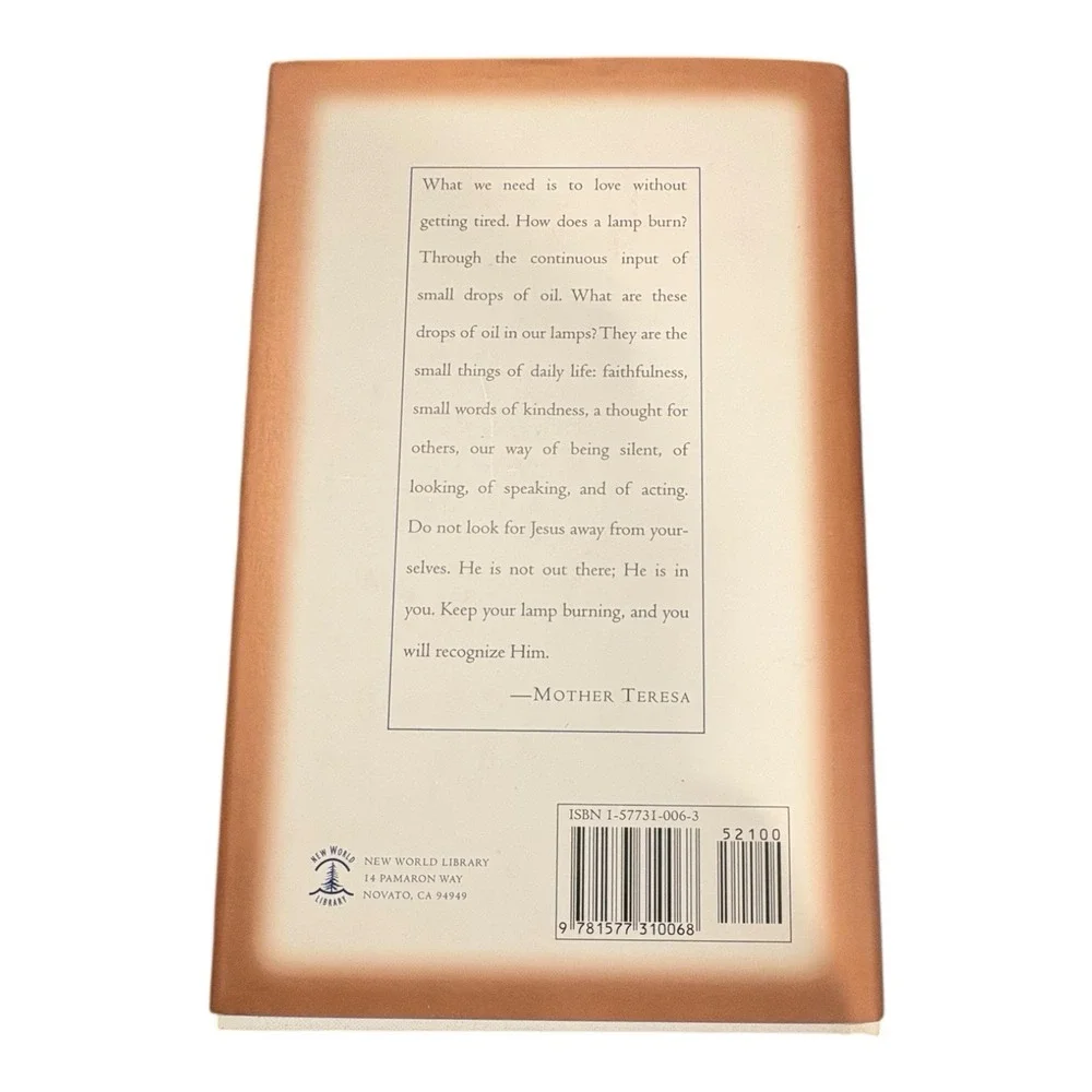 Mother Teresa No Greater Love Hardcover 1997 with Dust‎ Jacket